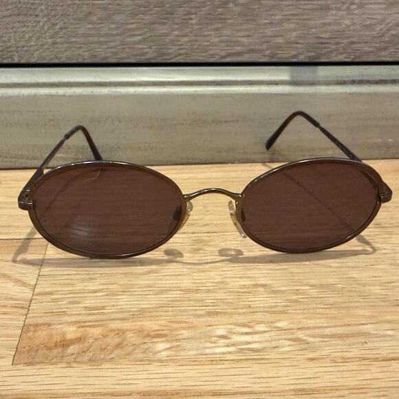Giorgio armani brown oval sunglasses main image 6